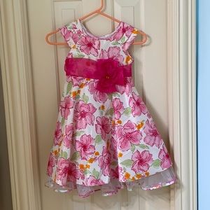 Floral little girls dress, dressy dress